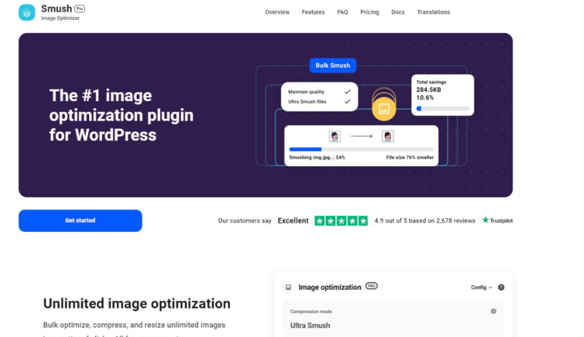 WordPress Image Optimization plugin